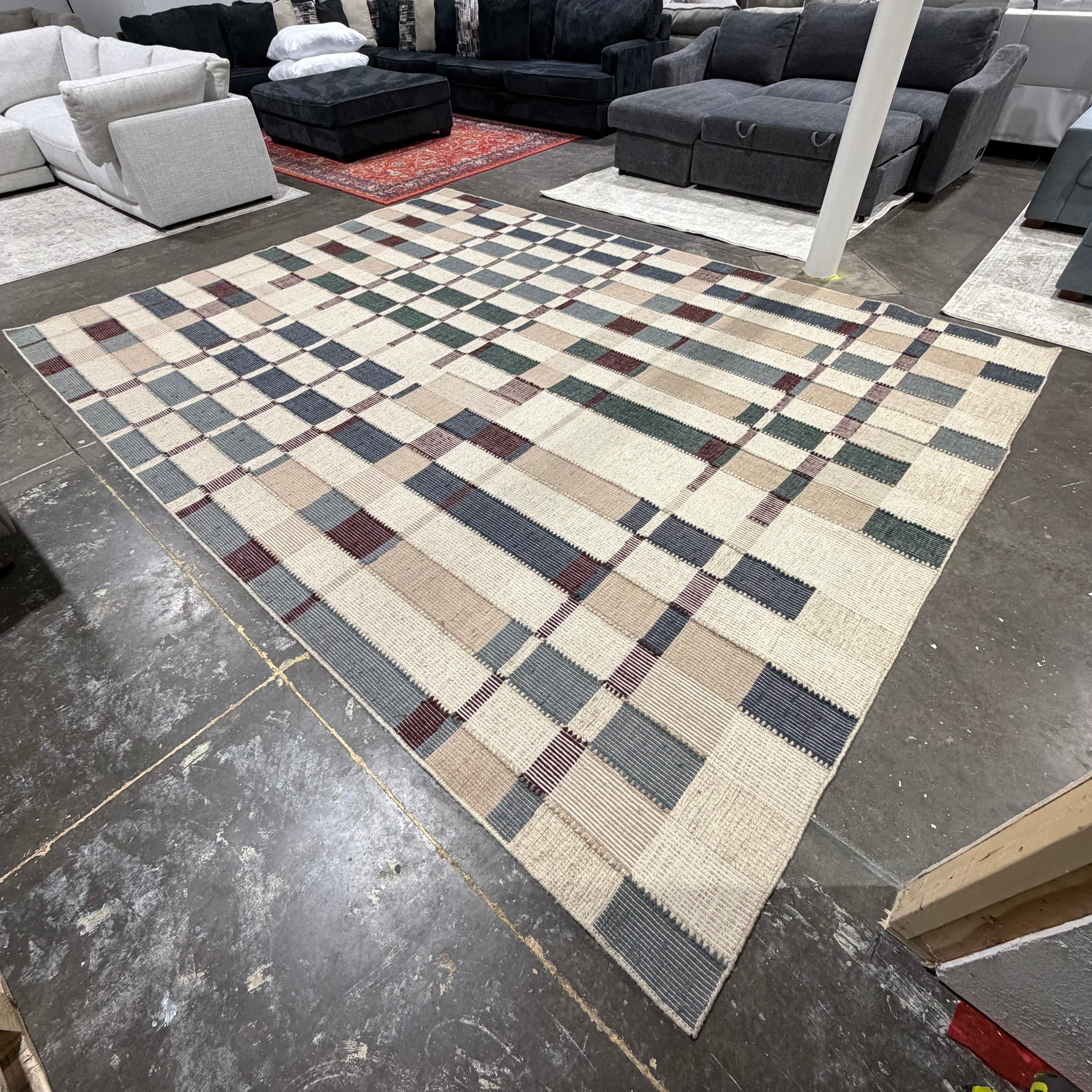 14x10 Lulu and Georgia Marli Flatweave Wool Rug by Nina Freudenberger