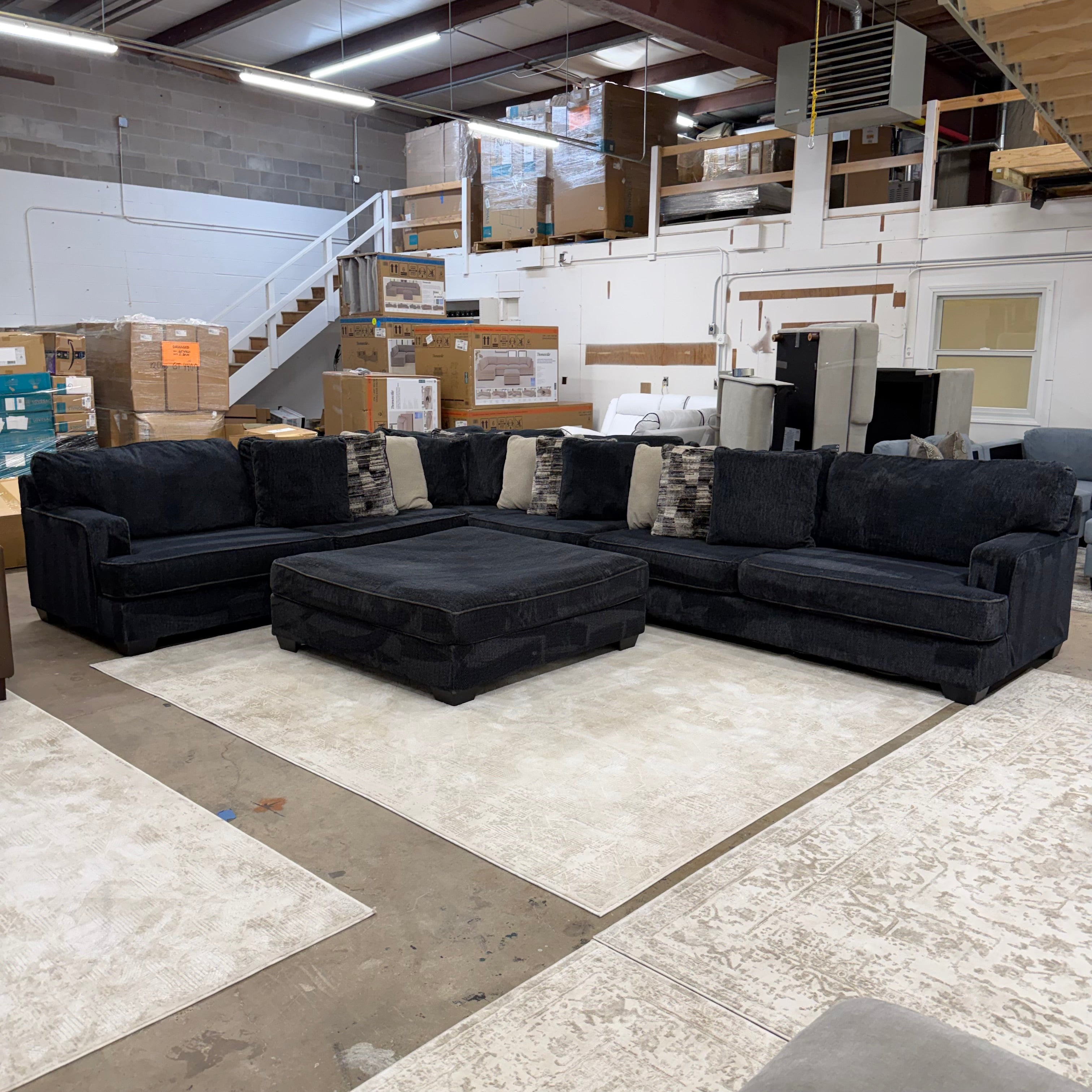 Ashley Lavernett 4-Piece Sectional + Ottoman