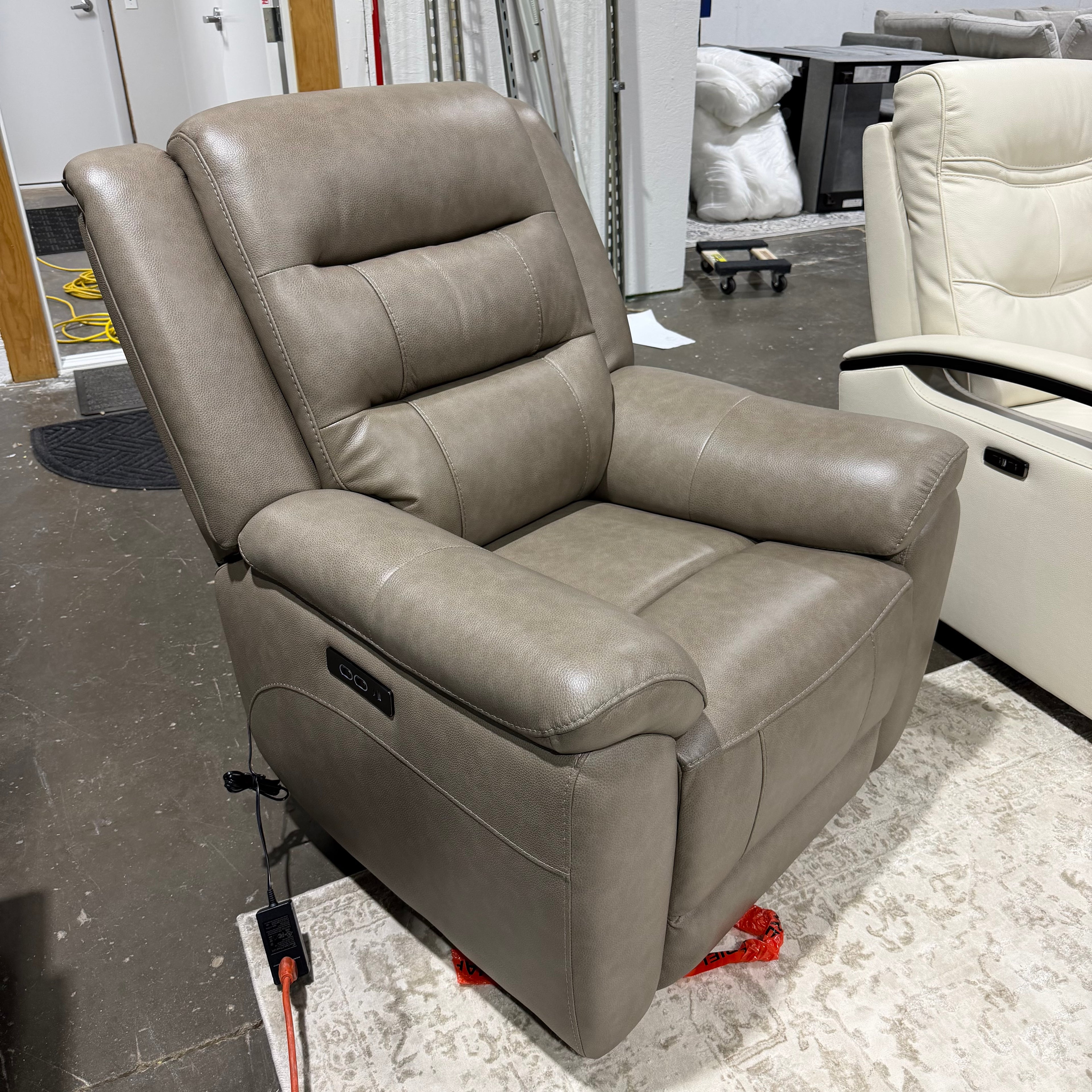 Mason Leather Power Recliner with Power Headrest