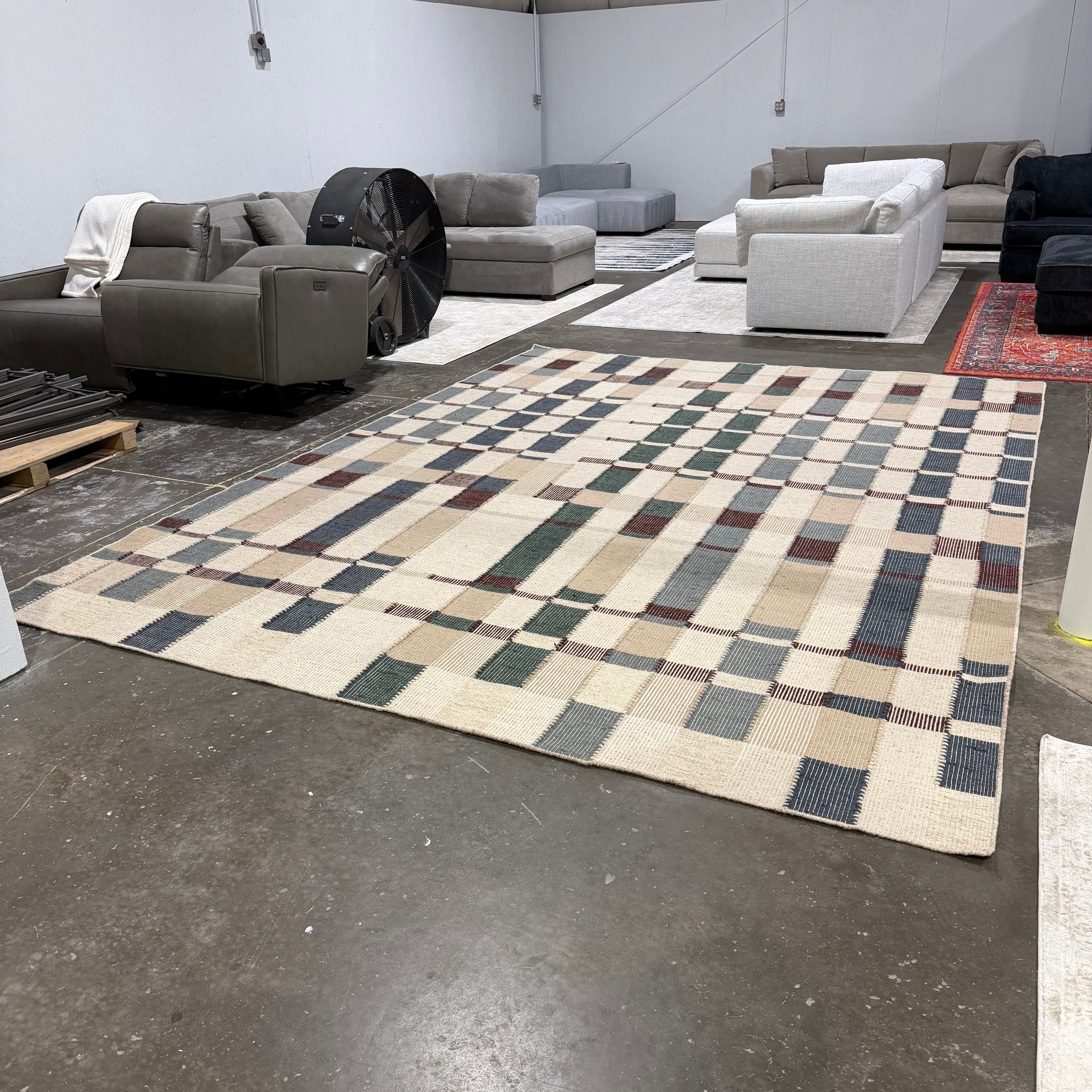 14x10 Lulu and Georgia Marli Flatweave Wool Rug by Nina Freudenberger