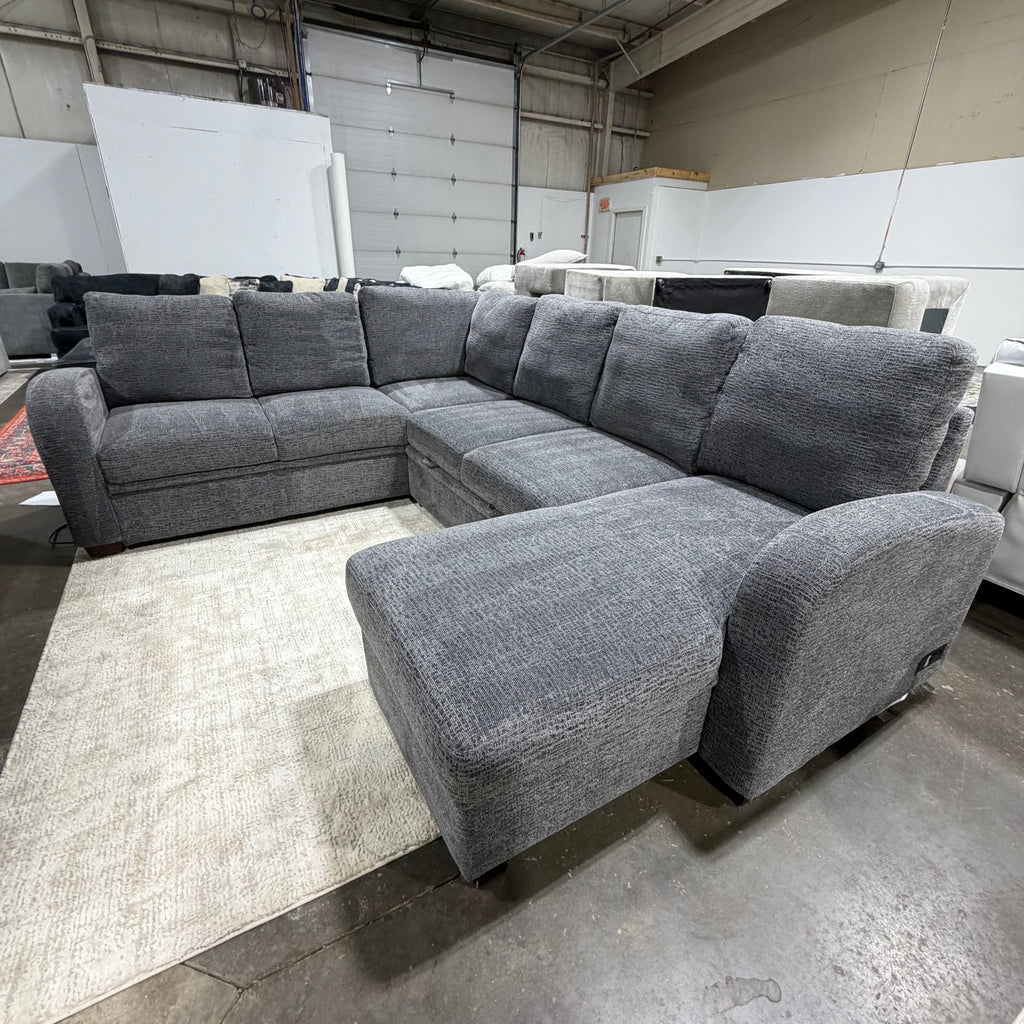 Coddle Aria Sleeper Sectional with Reversible Chaise and Storage