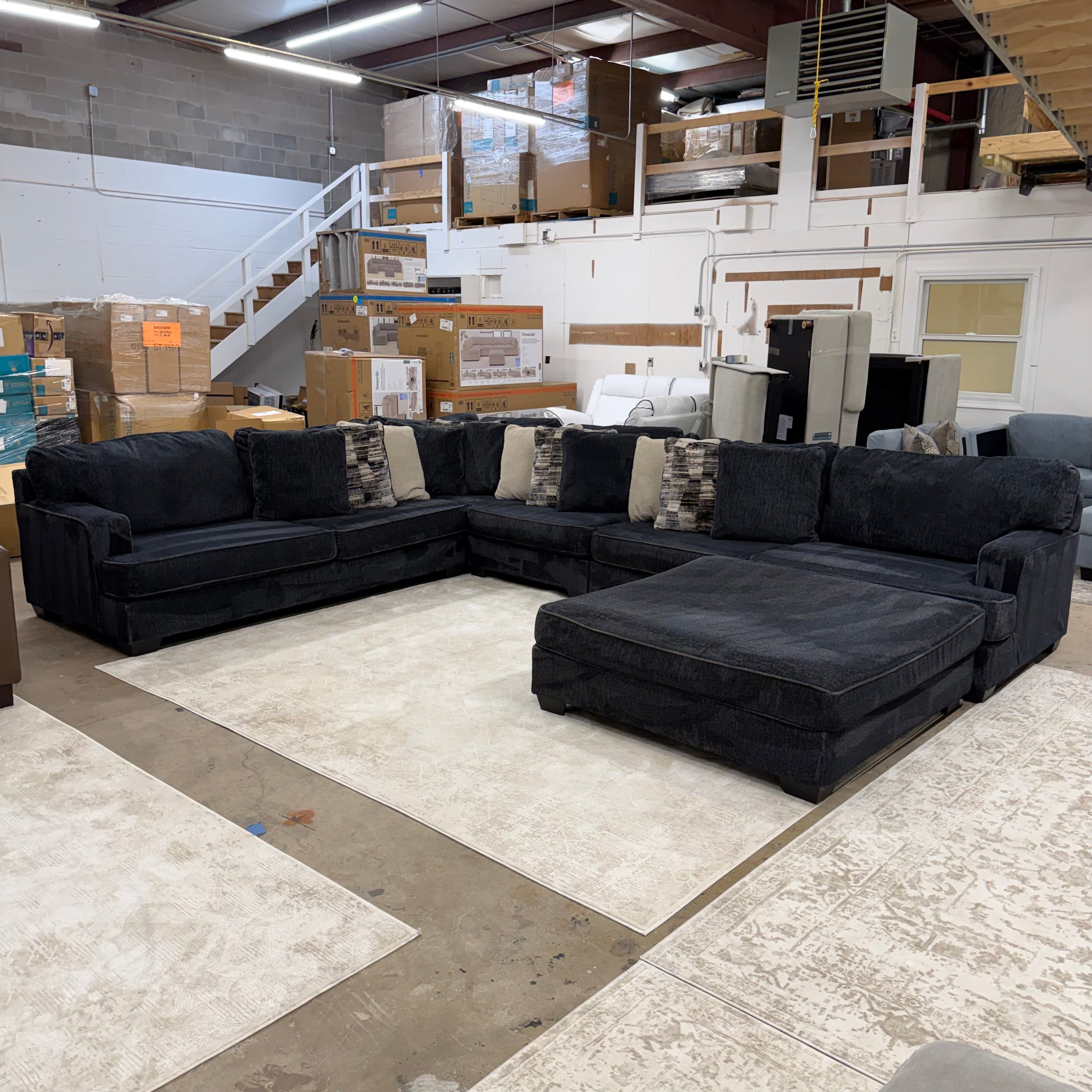 Ashley Lavernett 4-Piece Sectional + Ottoman