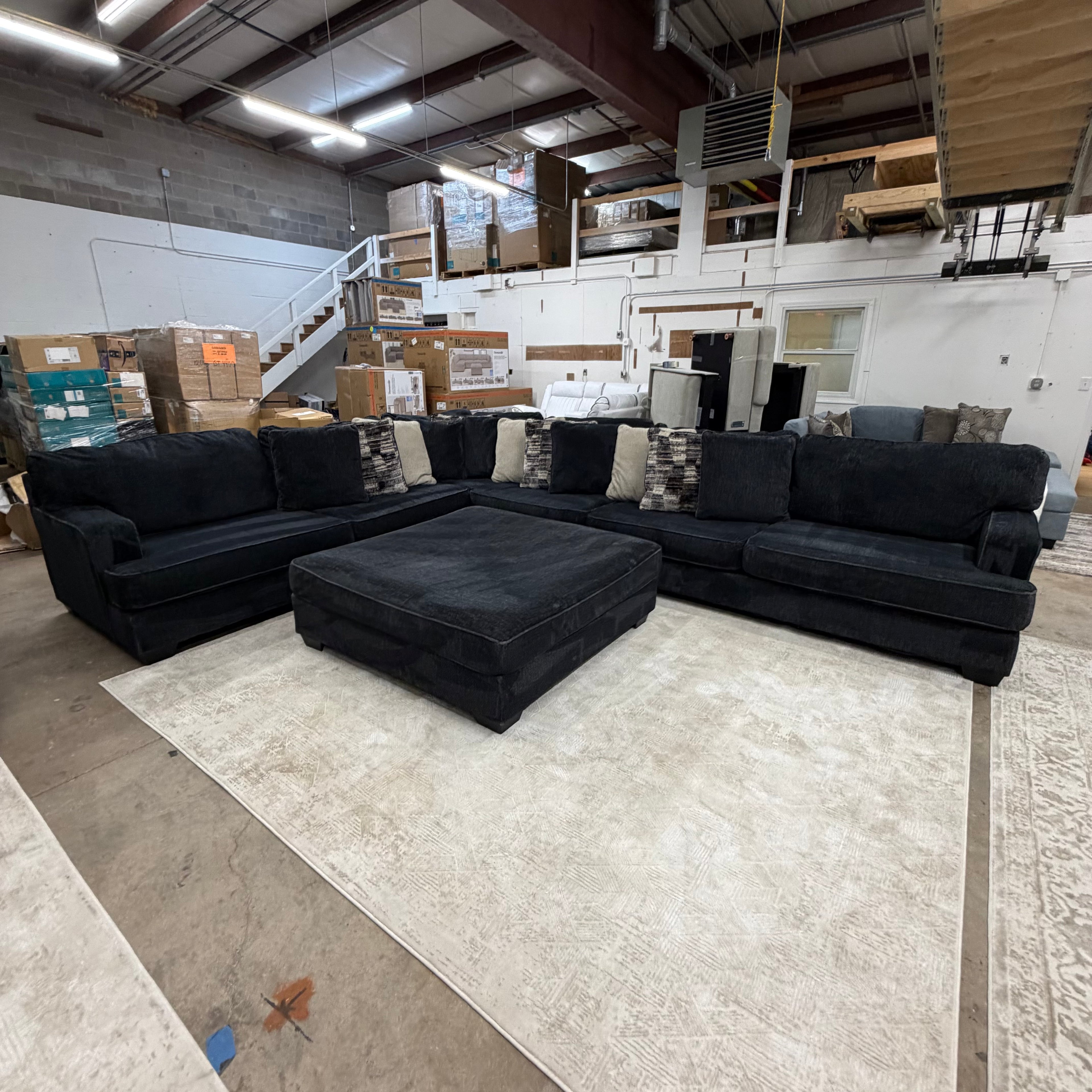 Ashley Lavernett 4-Piece Sectional + Ottoman