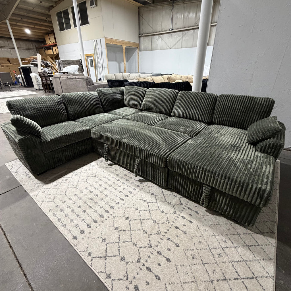 NEW Sleeper Sectional w/ Storage Chaise
