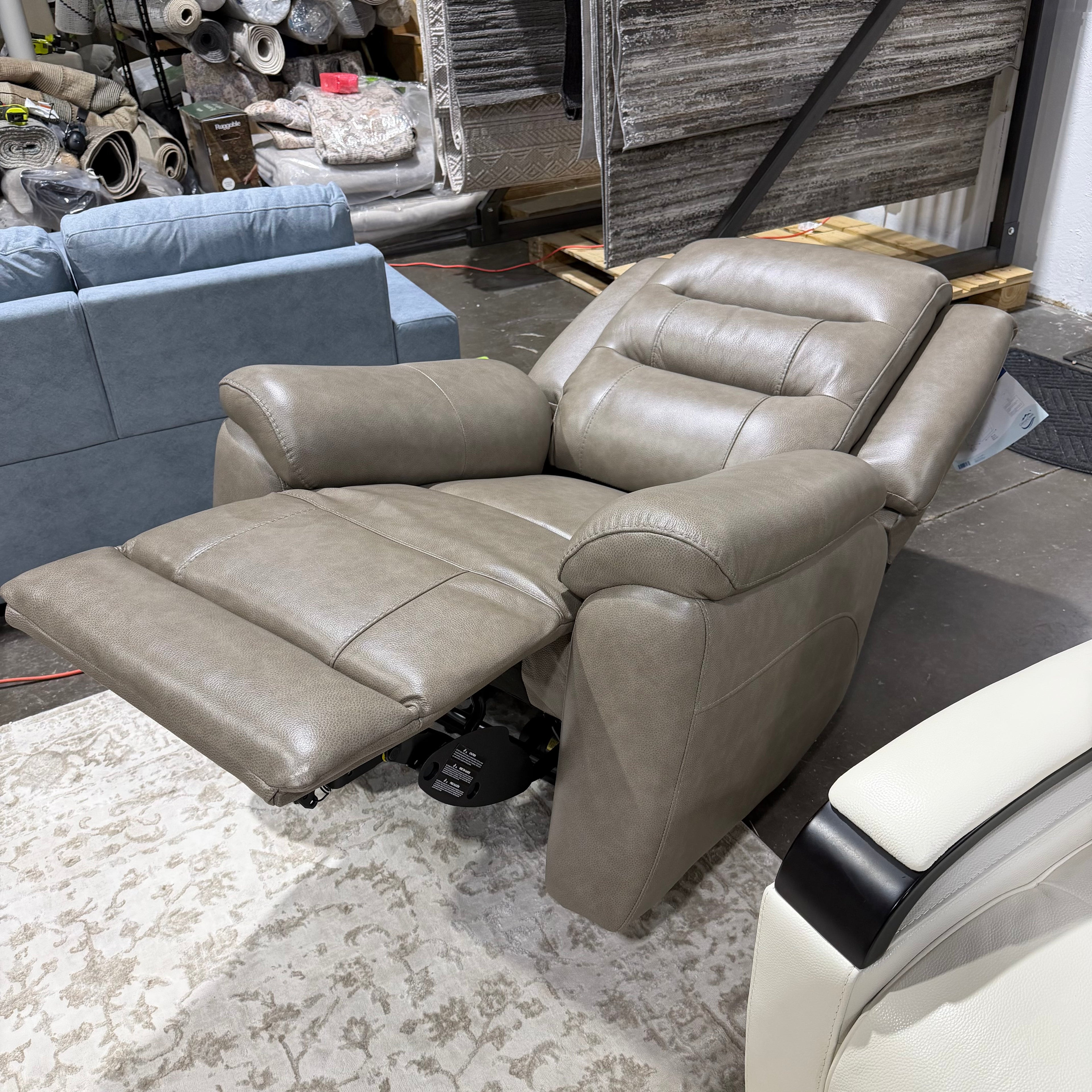 Mason Leather Power Recliner with Power Headrest
