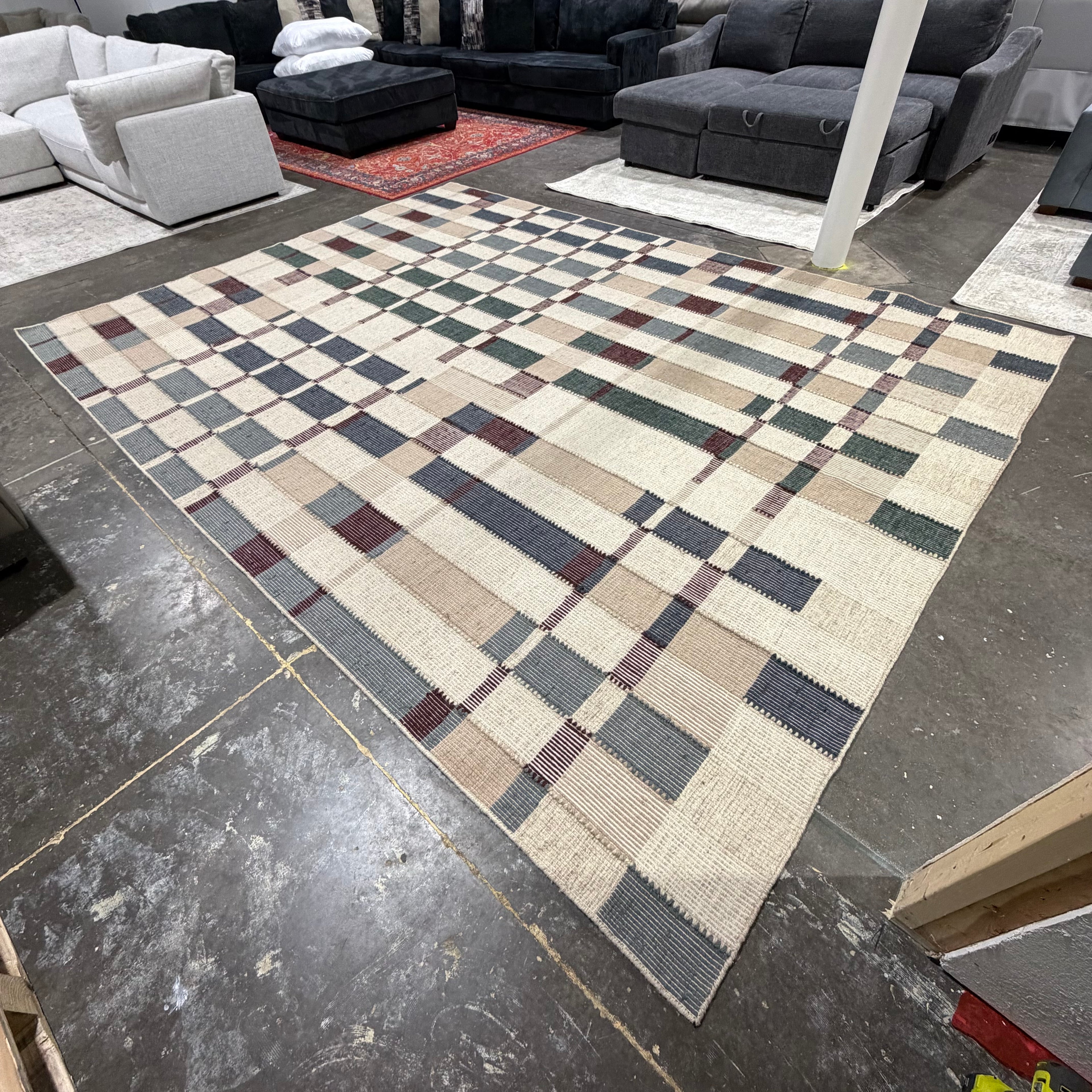 14x10 Lulu and Georgia Marli Flatweave Wool Rug by Nina Freudenberger