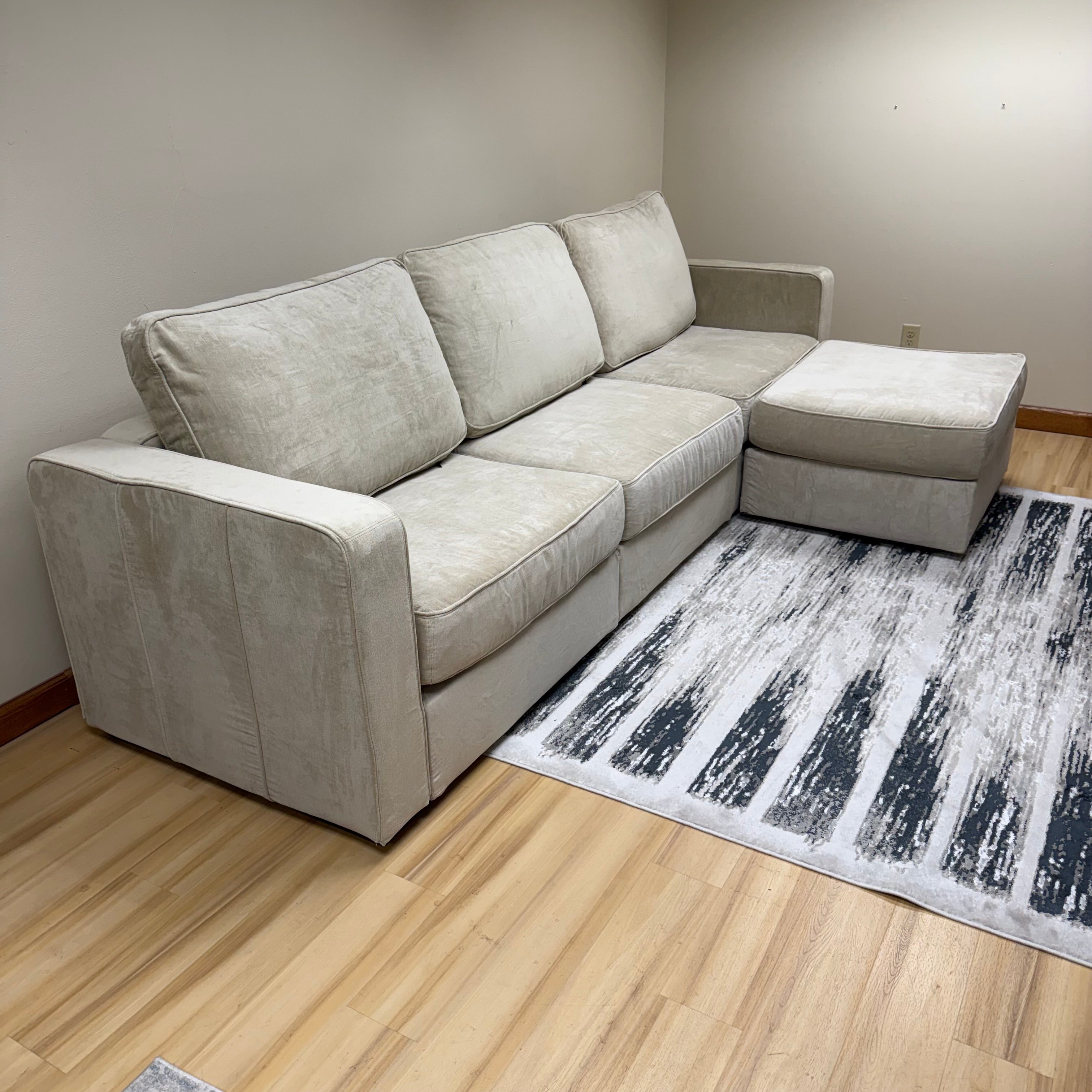 Like New 4-Seat Lovesac Sactional | Tan Combed Chenille