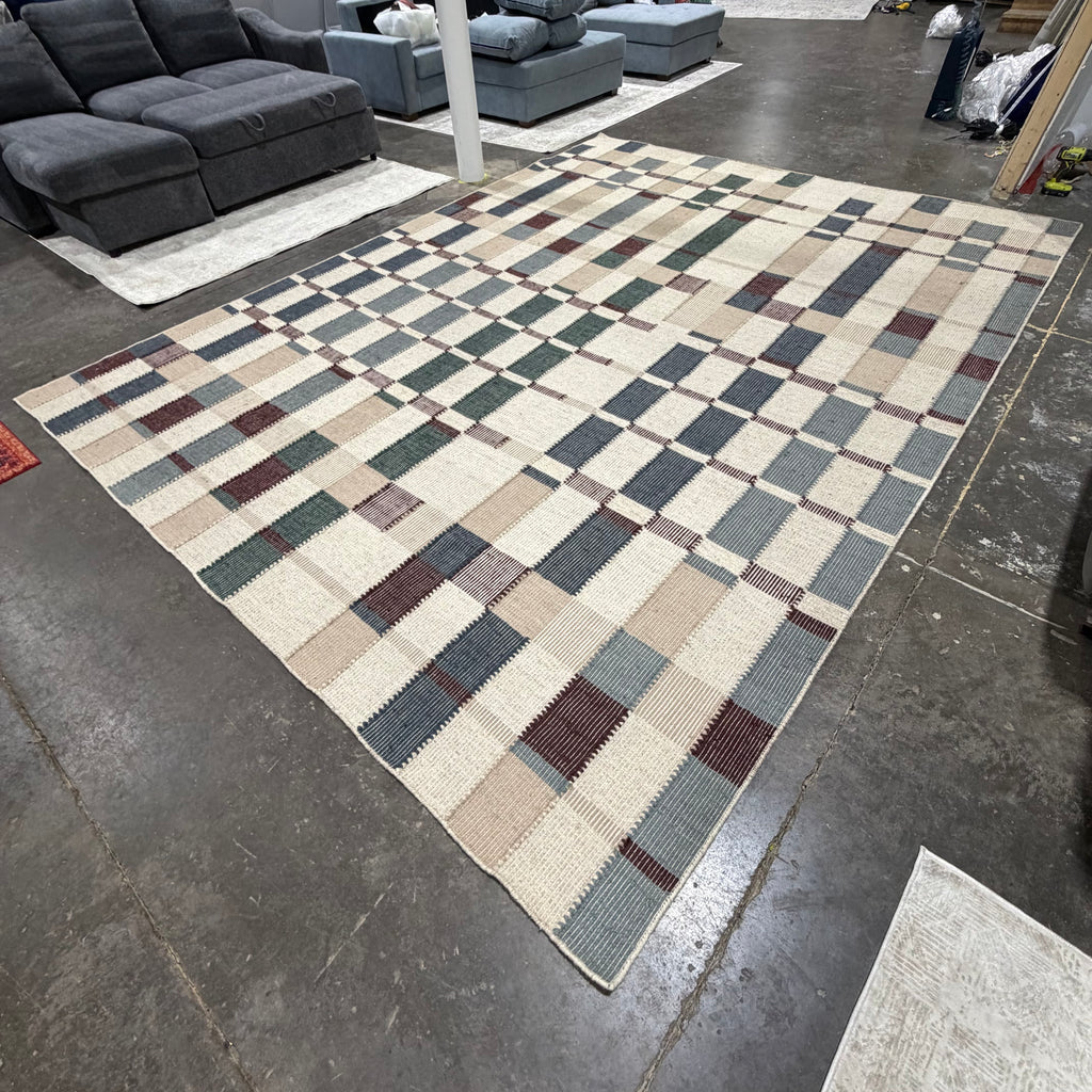 14x10 Lulu and Georgia Marli Flatweave Wool Rug by Nina Freudenberger