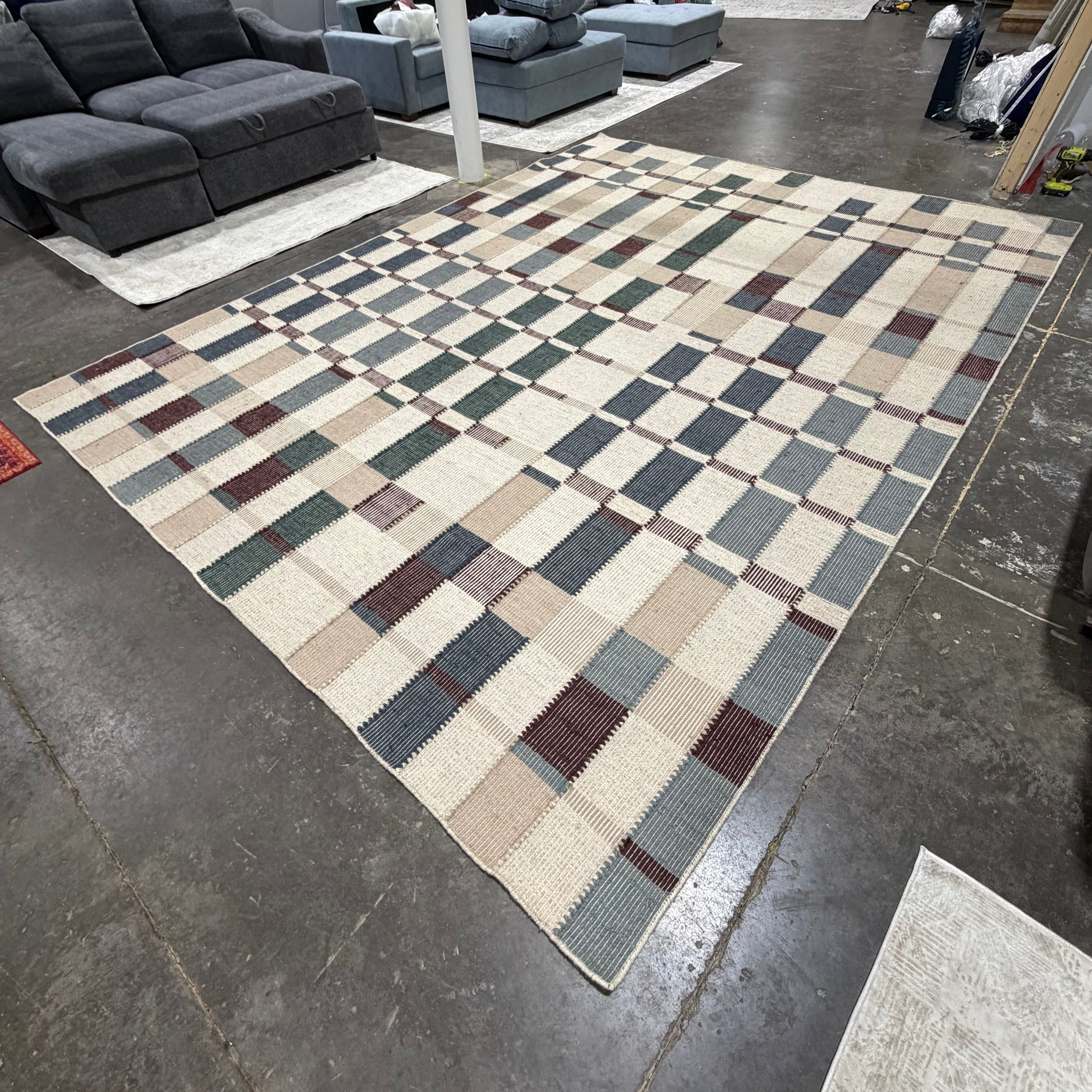 14x10 Lulu and Georgia Marli Flatweave Wool Rug by Nina Freudenberger