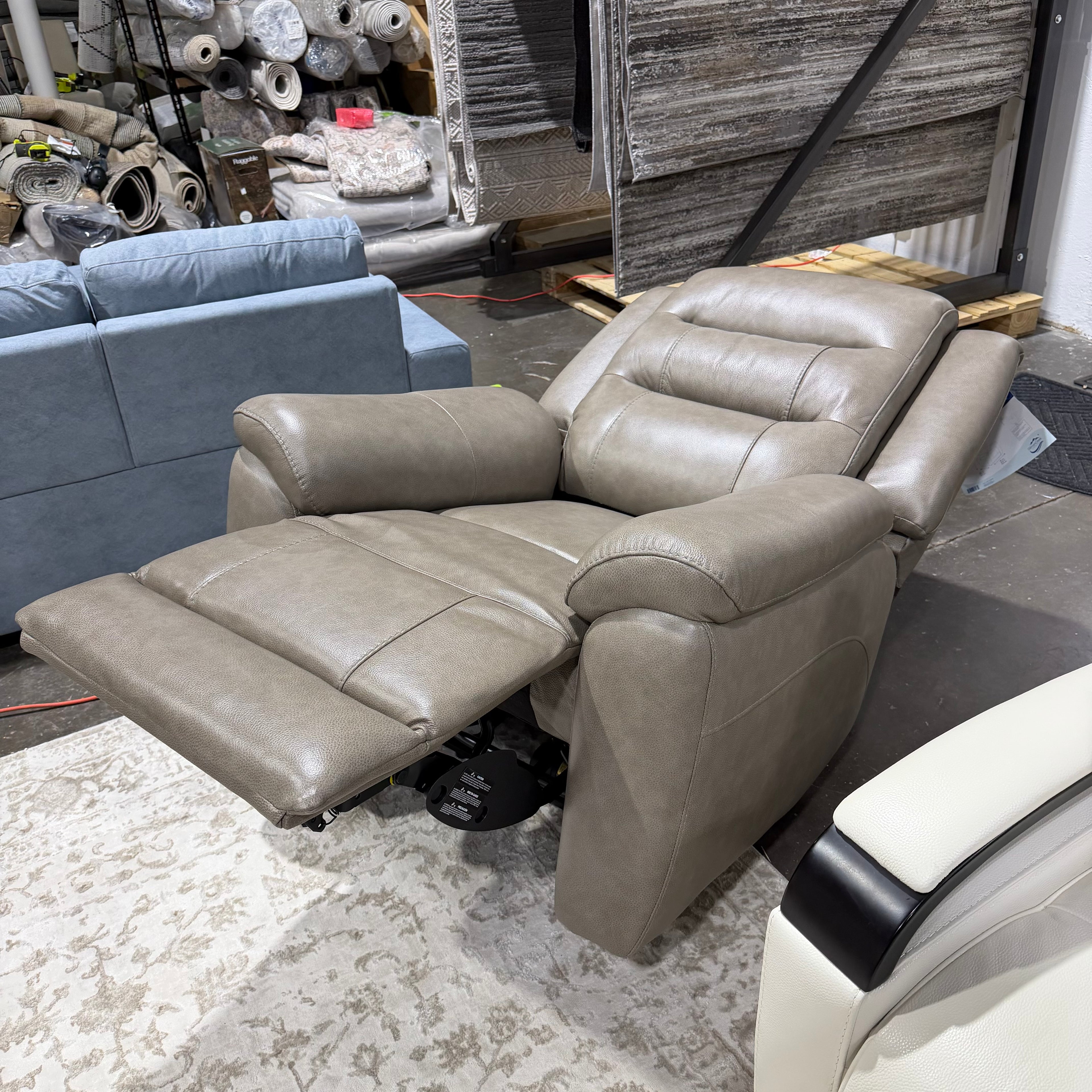 Mason Leather Power Recliner with Power Headrest