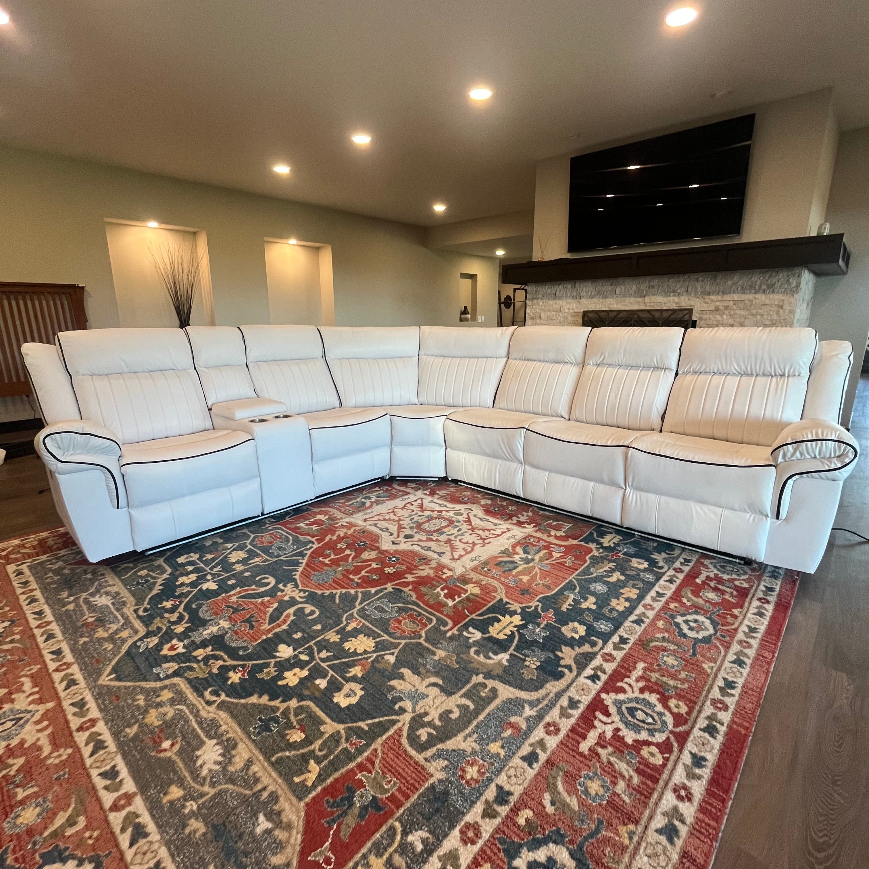 NEW* Leather Power Reclining Sectional Sofa