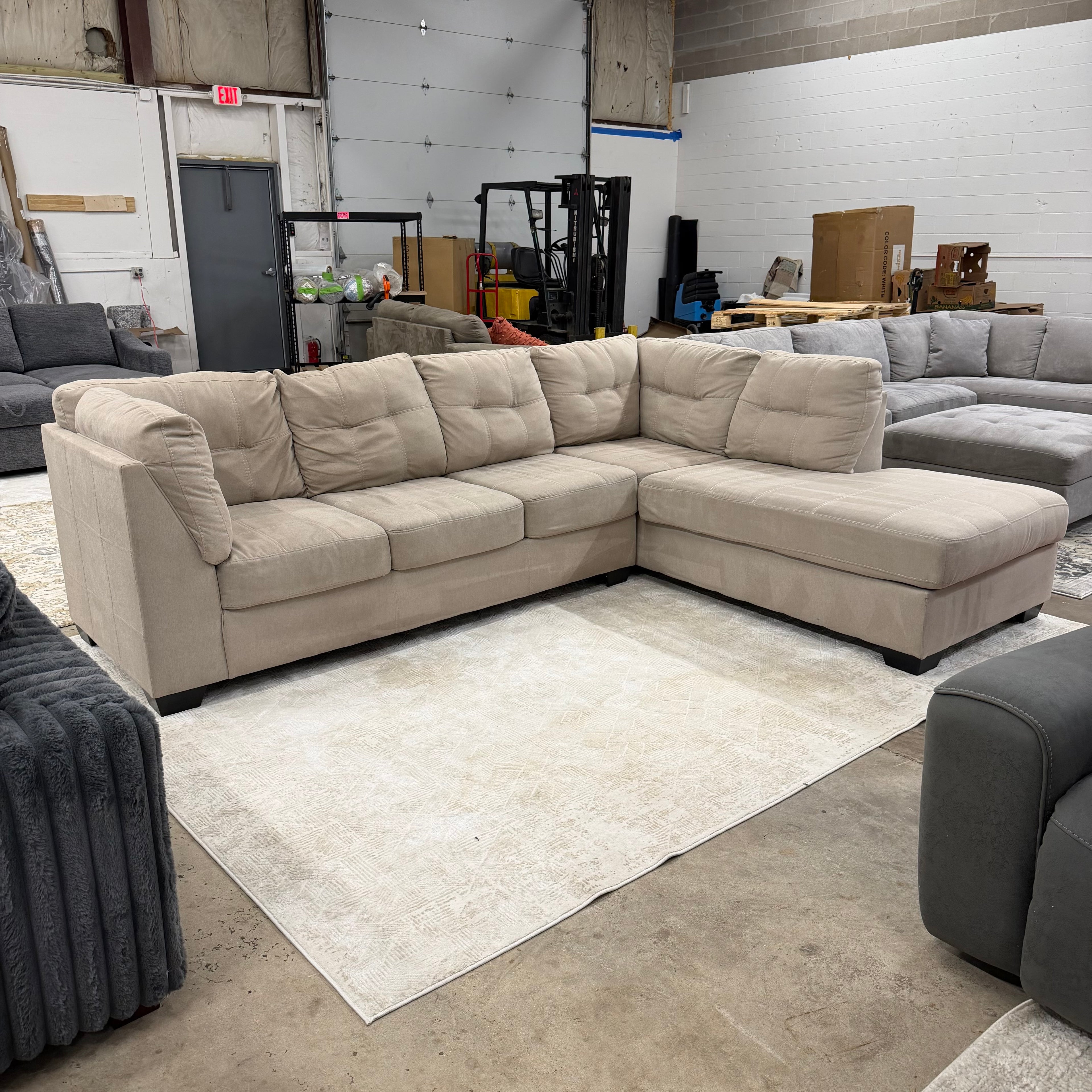 Ashleys L-Shape Sectional Sofa