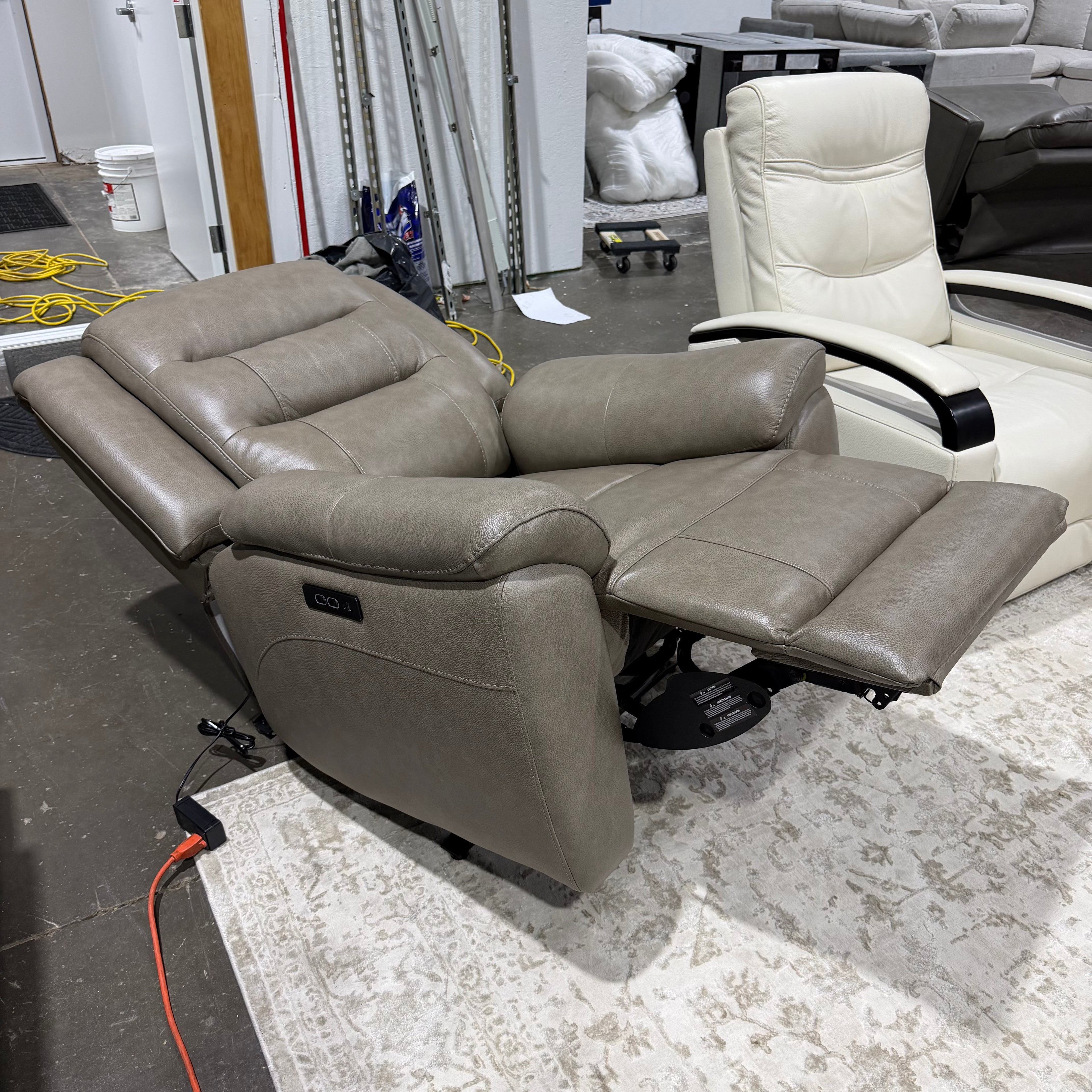 Mason Leather Power Recliner with Power Headrest