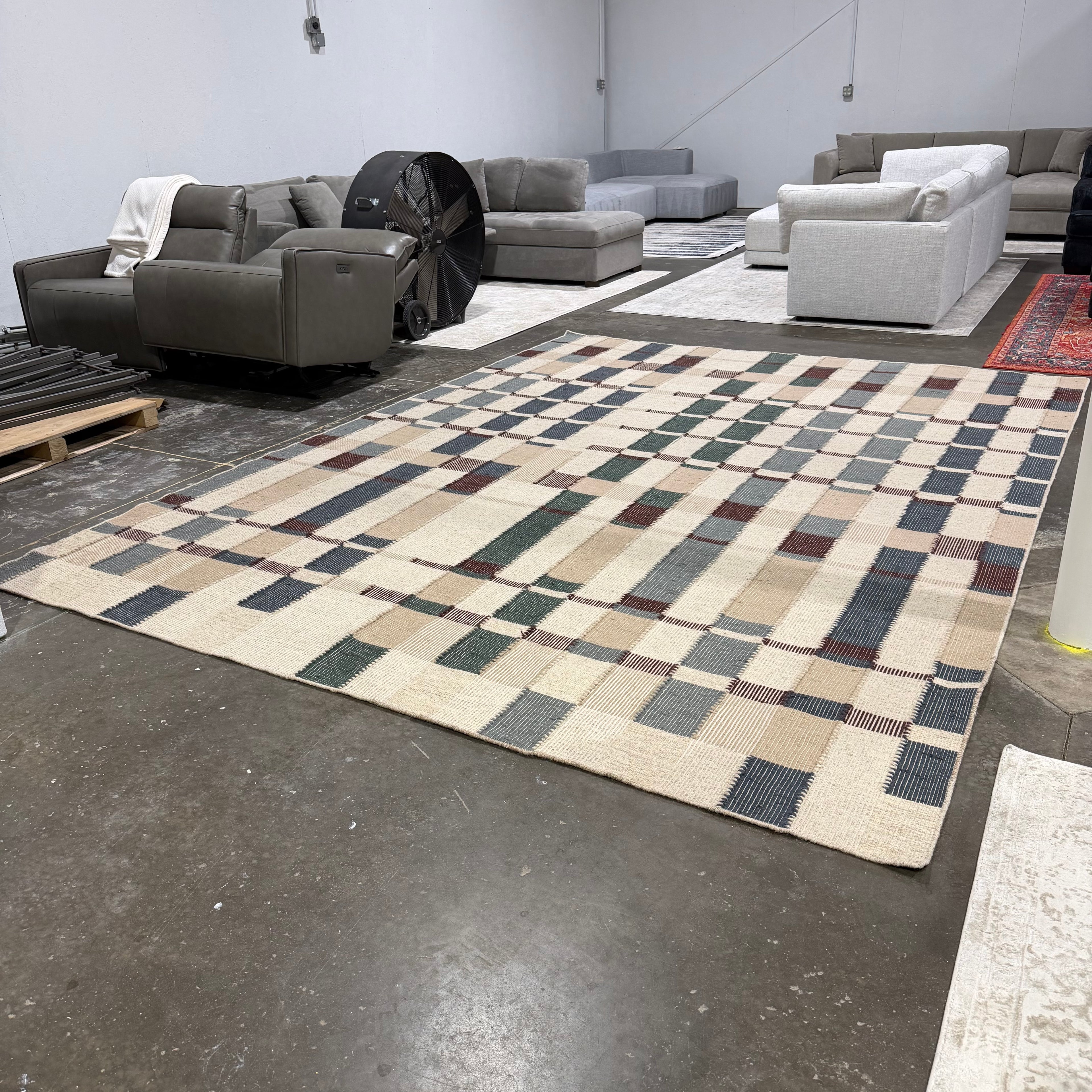 14x10 Lulu and Georgia Marli Flatweave Wool Rug by Nina Freudenberger