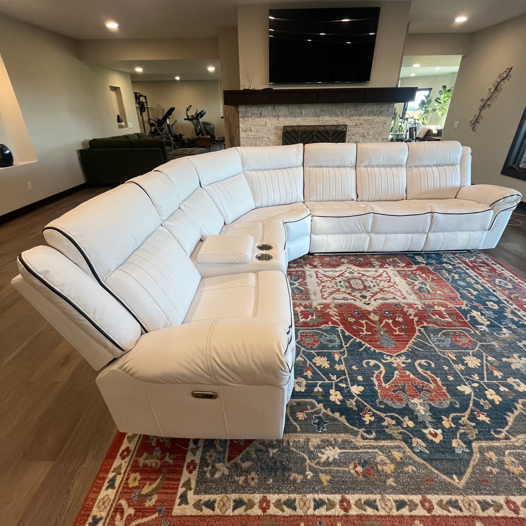 NEW* Leather Power Reclining Sectional Sofa
