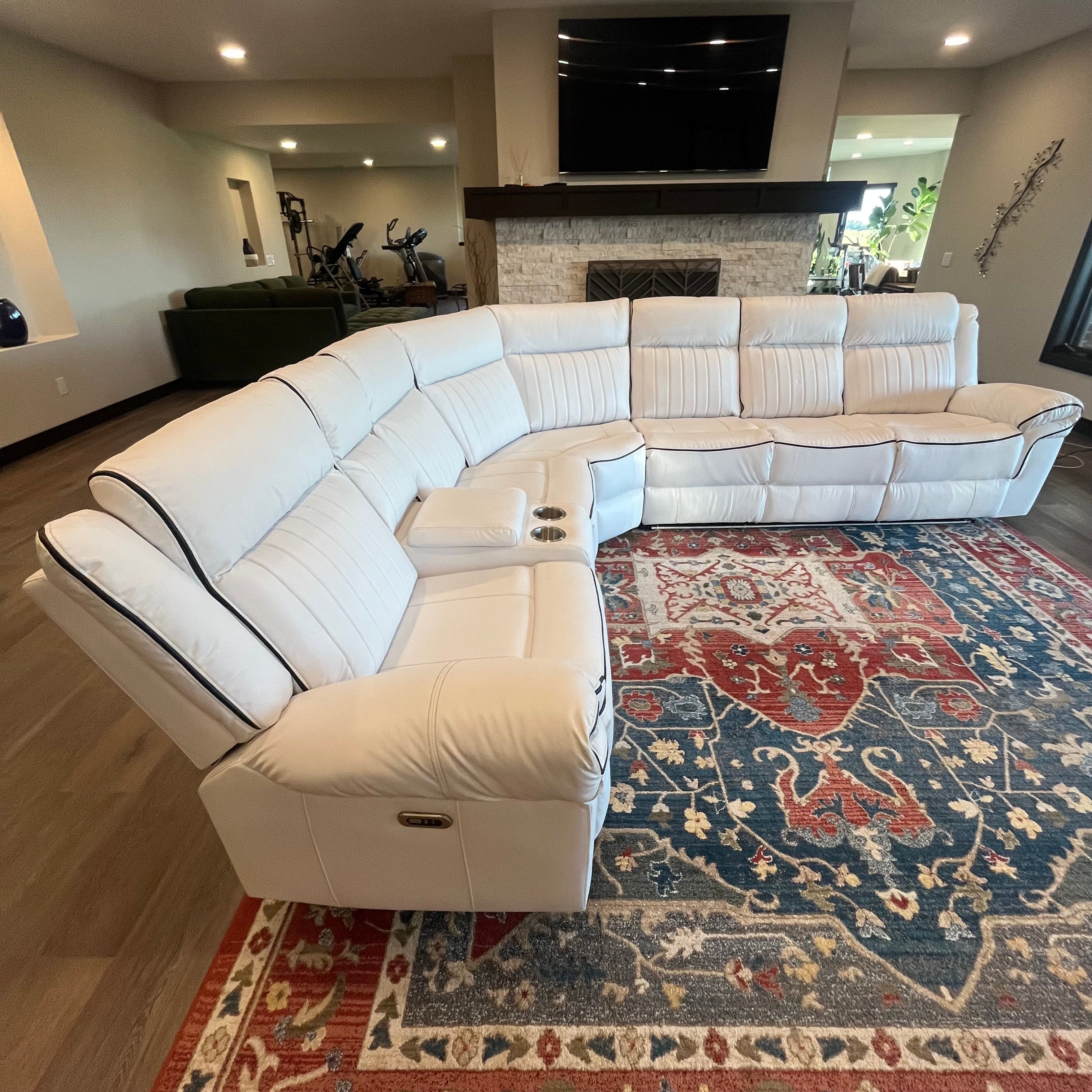 NEW* Leather Power Reclining Sectional Sofa