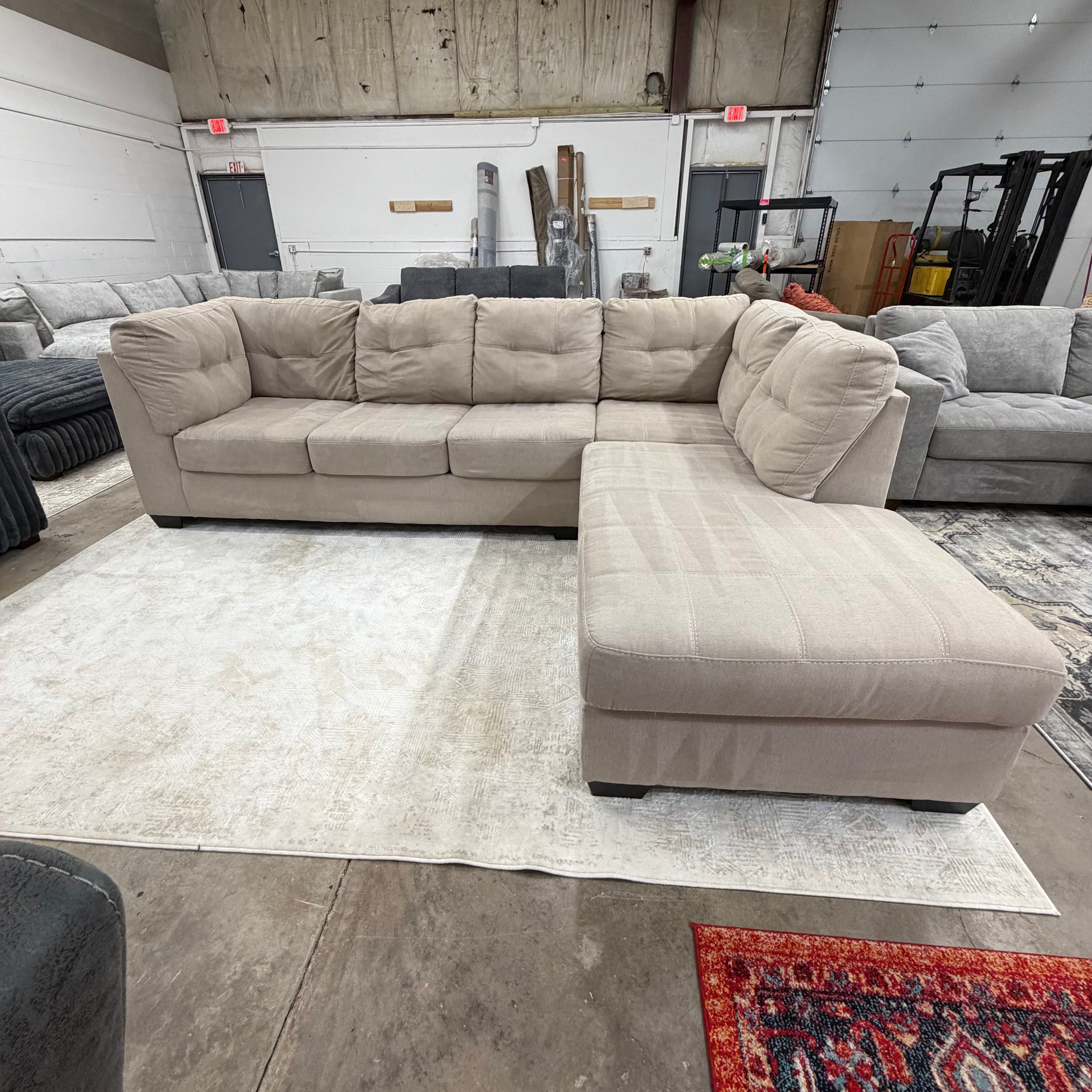 Ashleys L-Shape Sectional Sofa