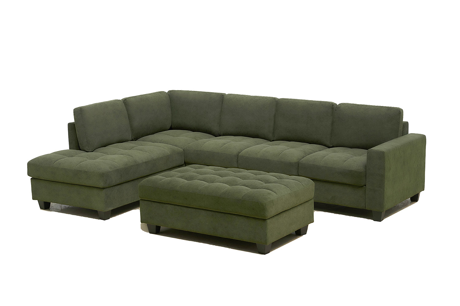 NEW L-Shape Sectional Sofa & Storage Ottoman