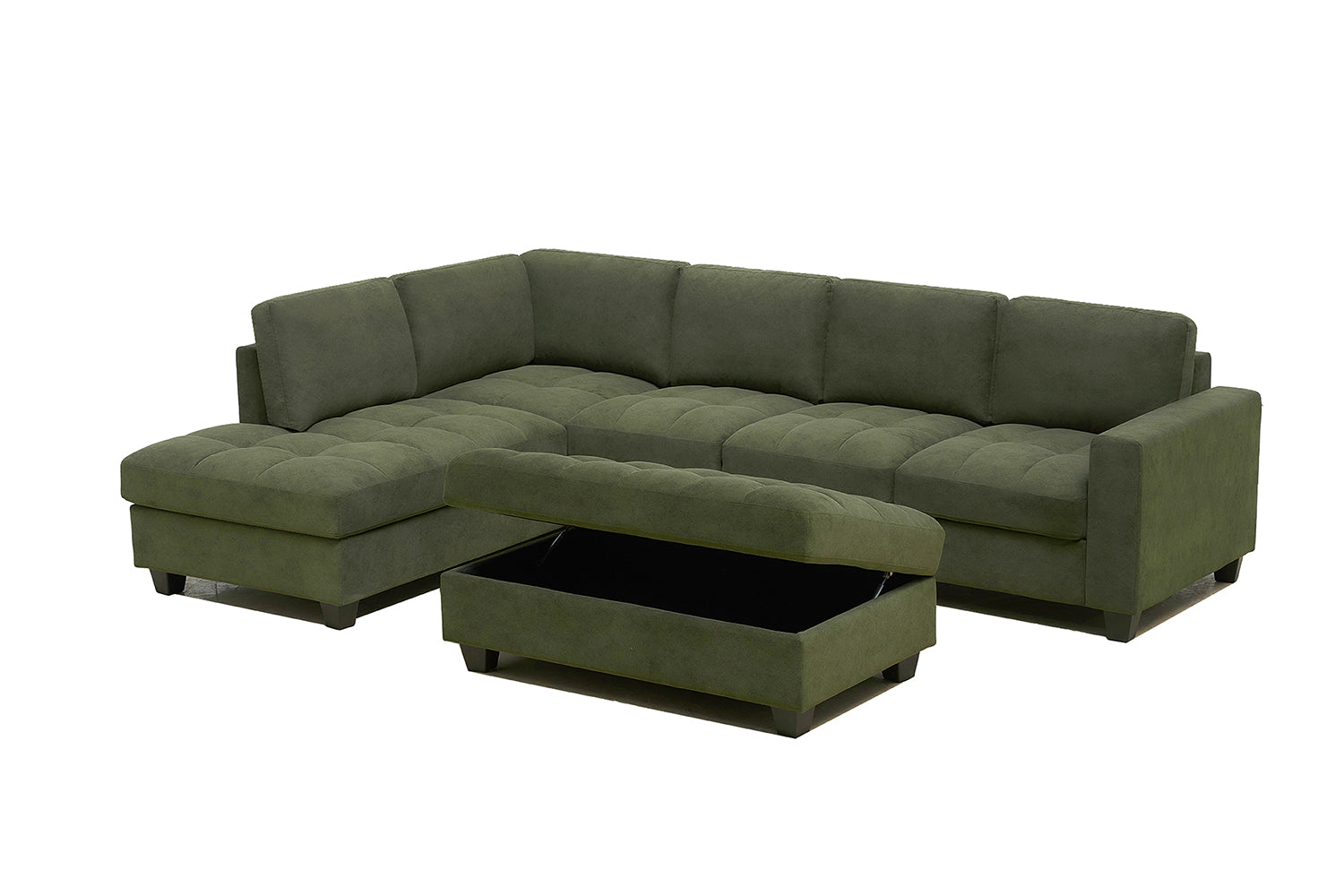 NEW L-Shape Sectional Sofa & Storage Ottoman