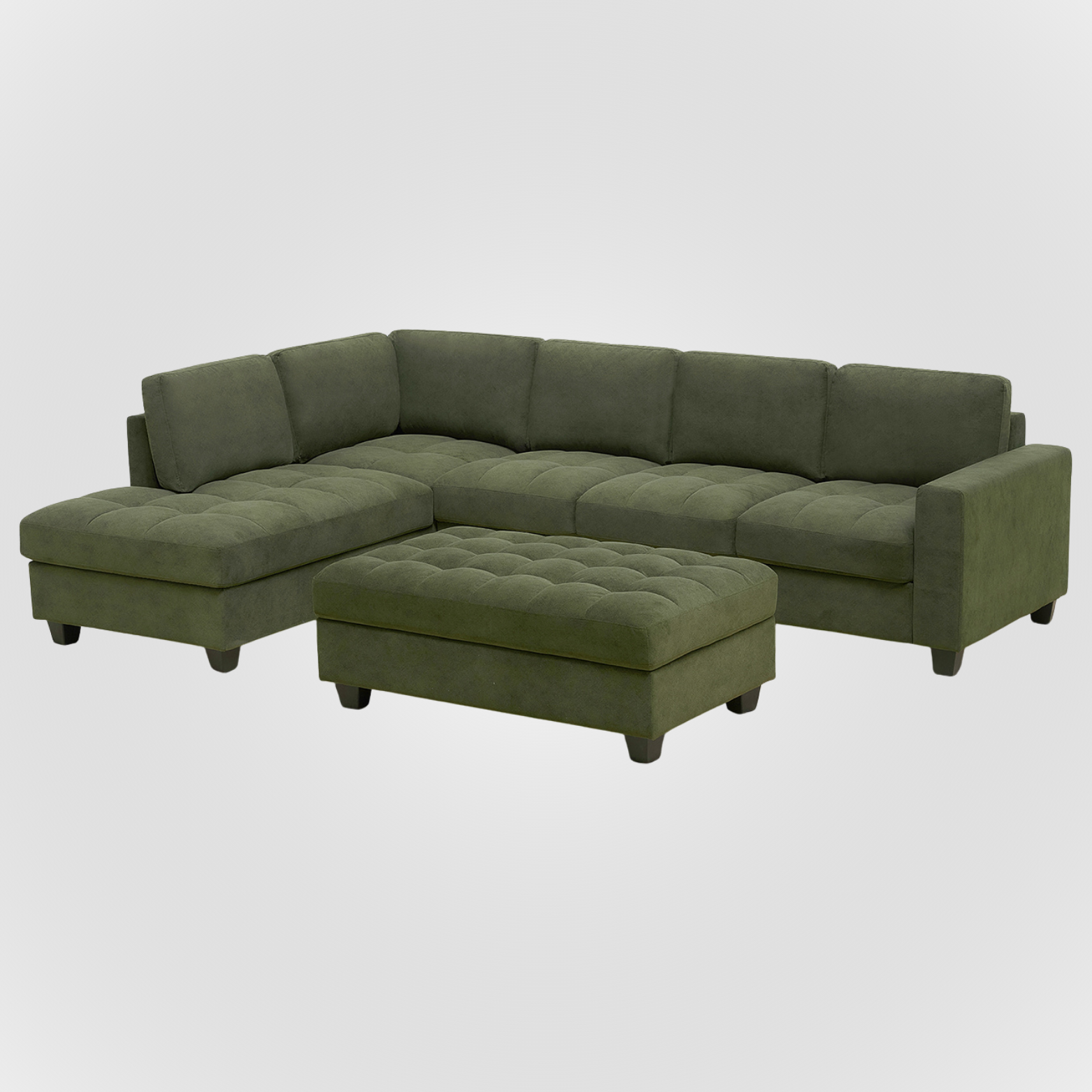 NEW L-Shape Sectional Sofa & Storage Ottoman