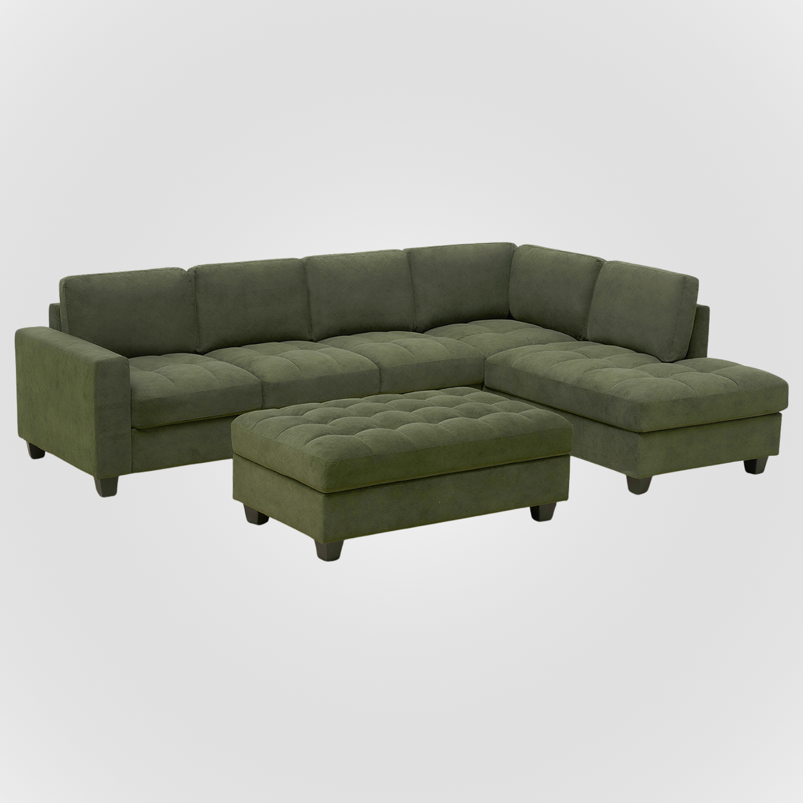 NEW L-Shape Sectional Sofa & Storage Ottoman